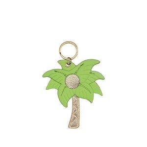 LILLY PULITZER Palm Tree Keychain AirTag Holder GPS Tracker Travel Accessory NWT